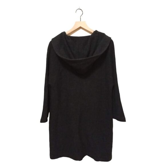 FENN Wright Manson Gray Wool Latch Hook Hooded Cardigan Sz M - Picture 3 of 8